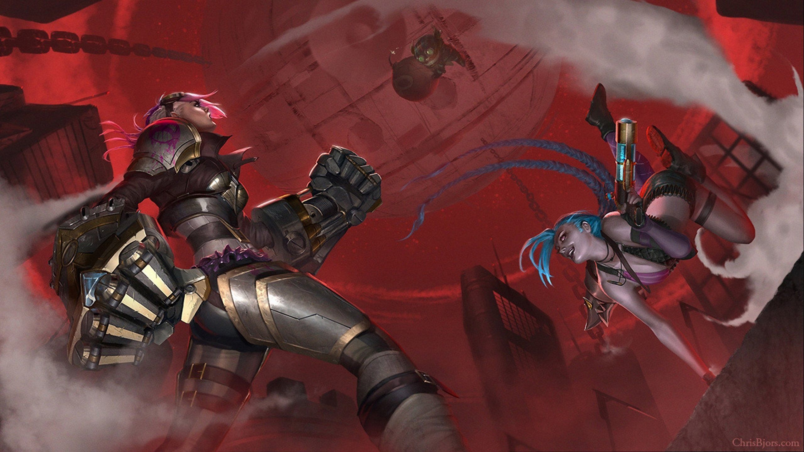 2560x1440 Vi, Ziggs & Jinx
