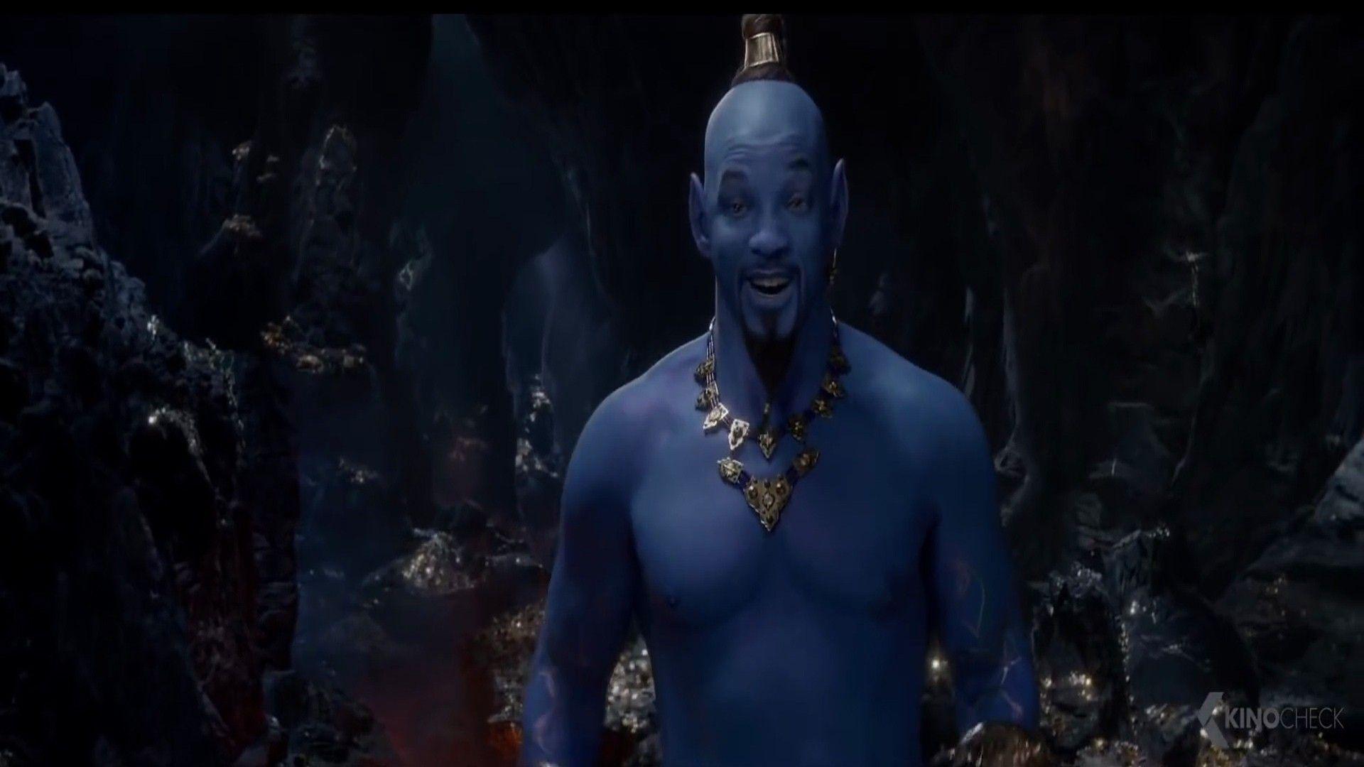 1920x1080 Will Smith trong vai Thần đèn trong phim Aladdin 2019