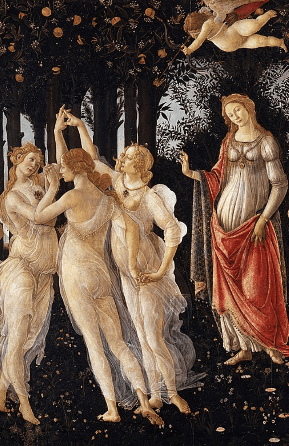 932x1438 Primavera Botticelli, 1482. Early renaissance painting, Renaissance paintings, Renaissance art