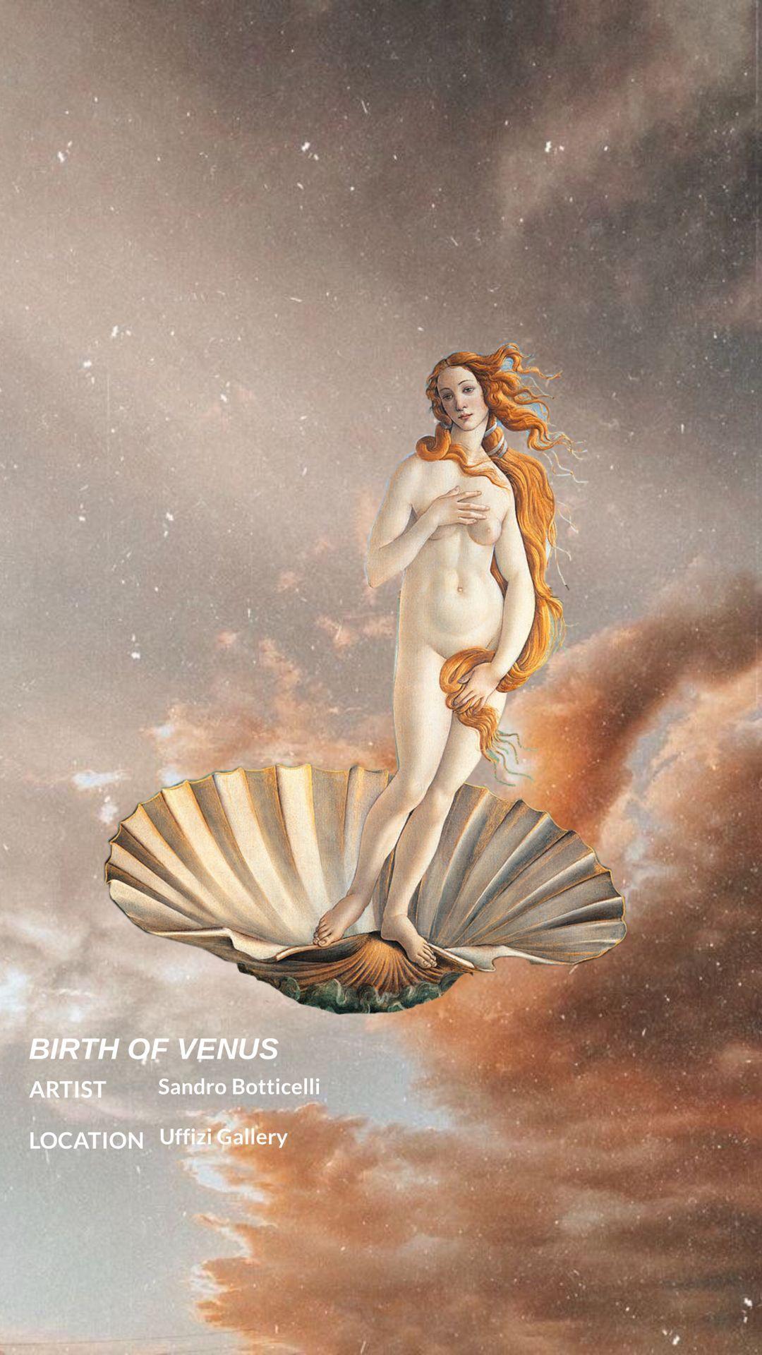 1080x1920 birth of Venus wallpaper. Arte renascentista, Arte grega, Pinturas renascentistas