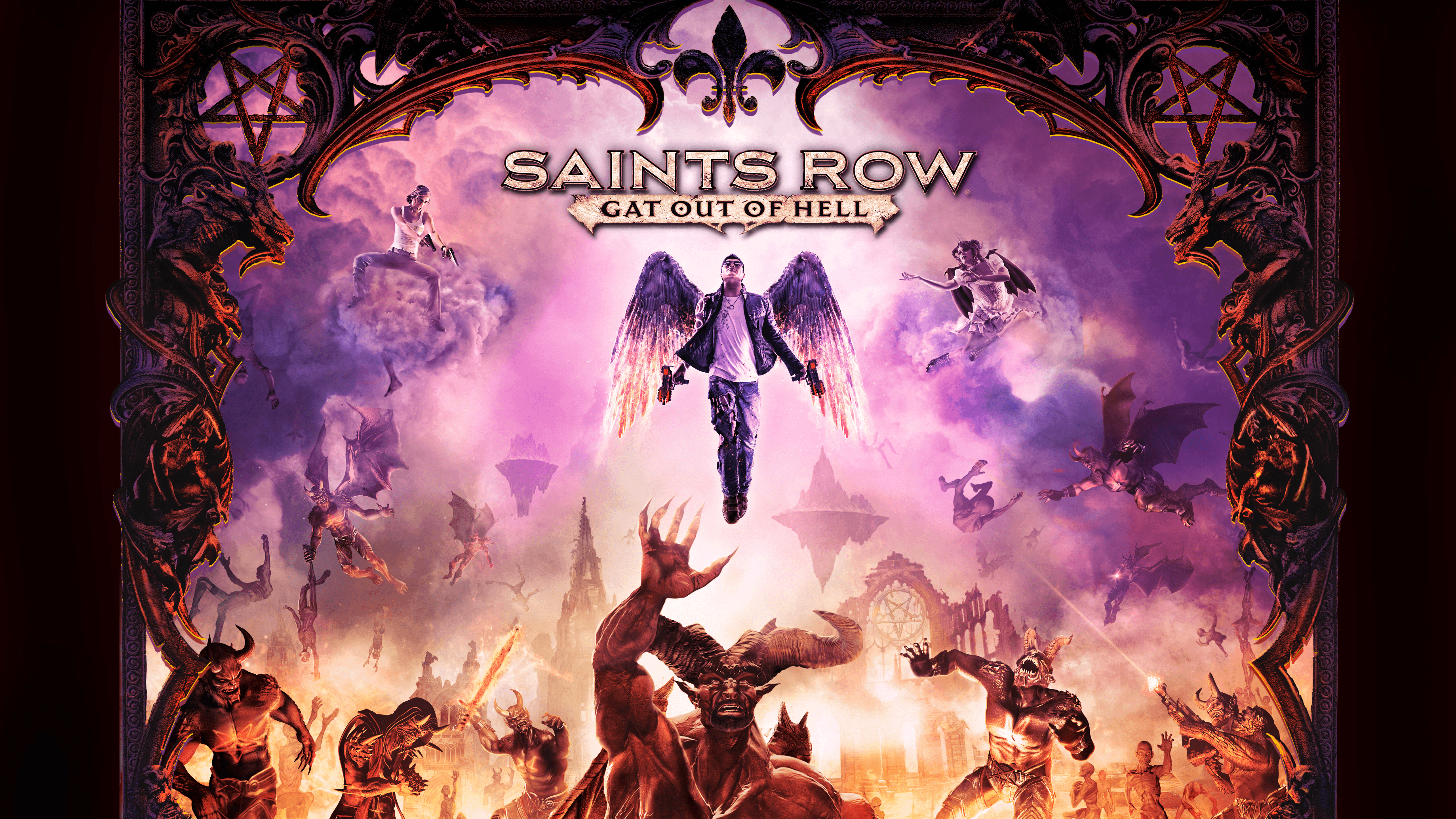 3677x2068 Saints Row Get Out of Hell Wallpaper at