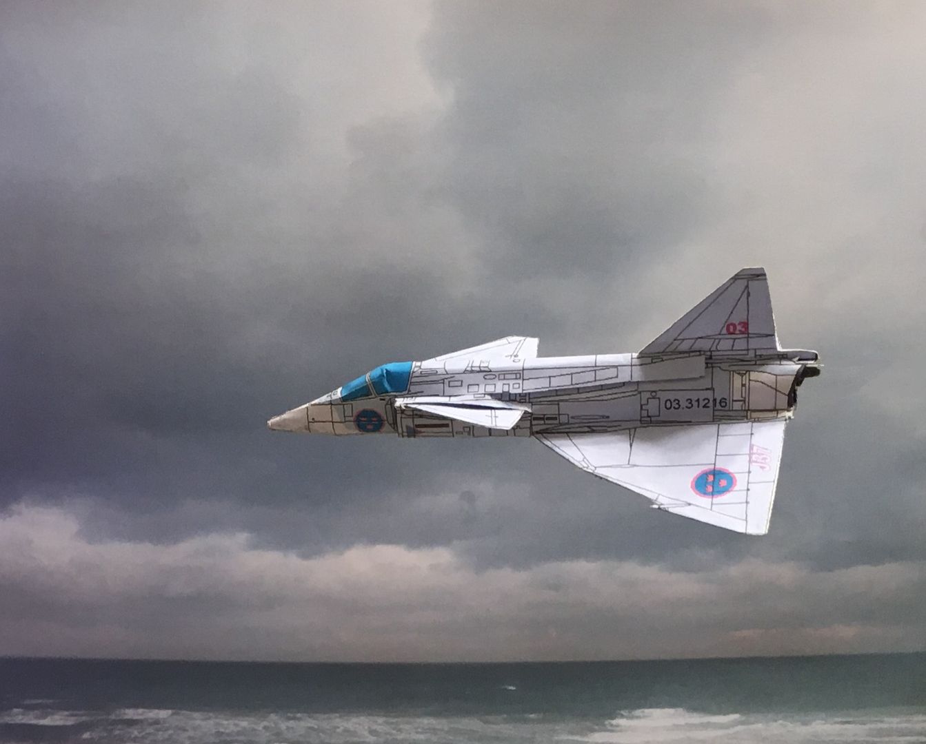 1343x1080 Paper Airplane Template, 4D Model