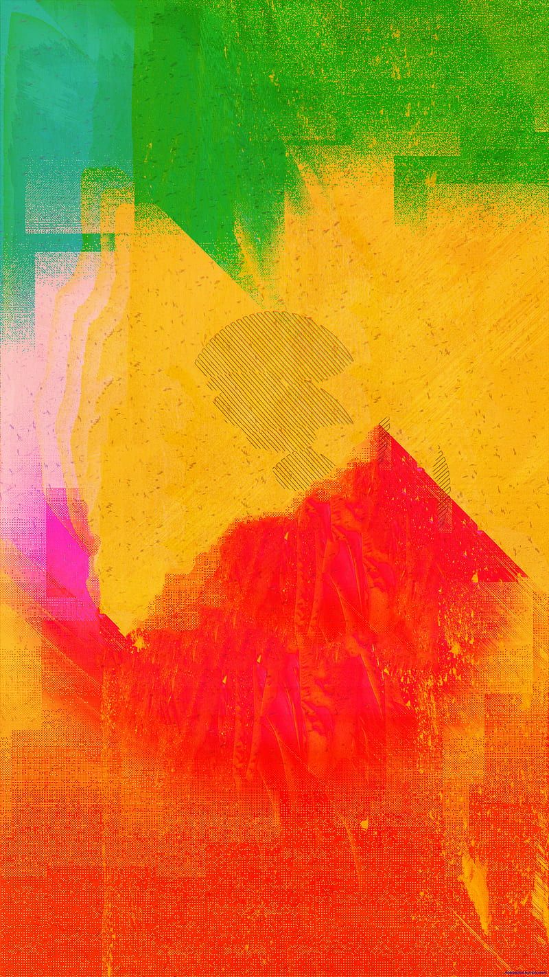 800x1422 Glitch art, LSD, abstract, Rastafari