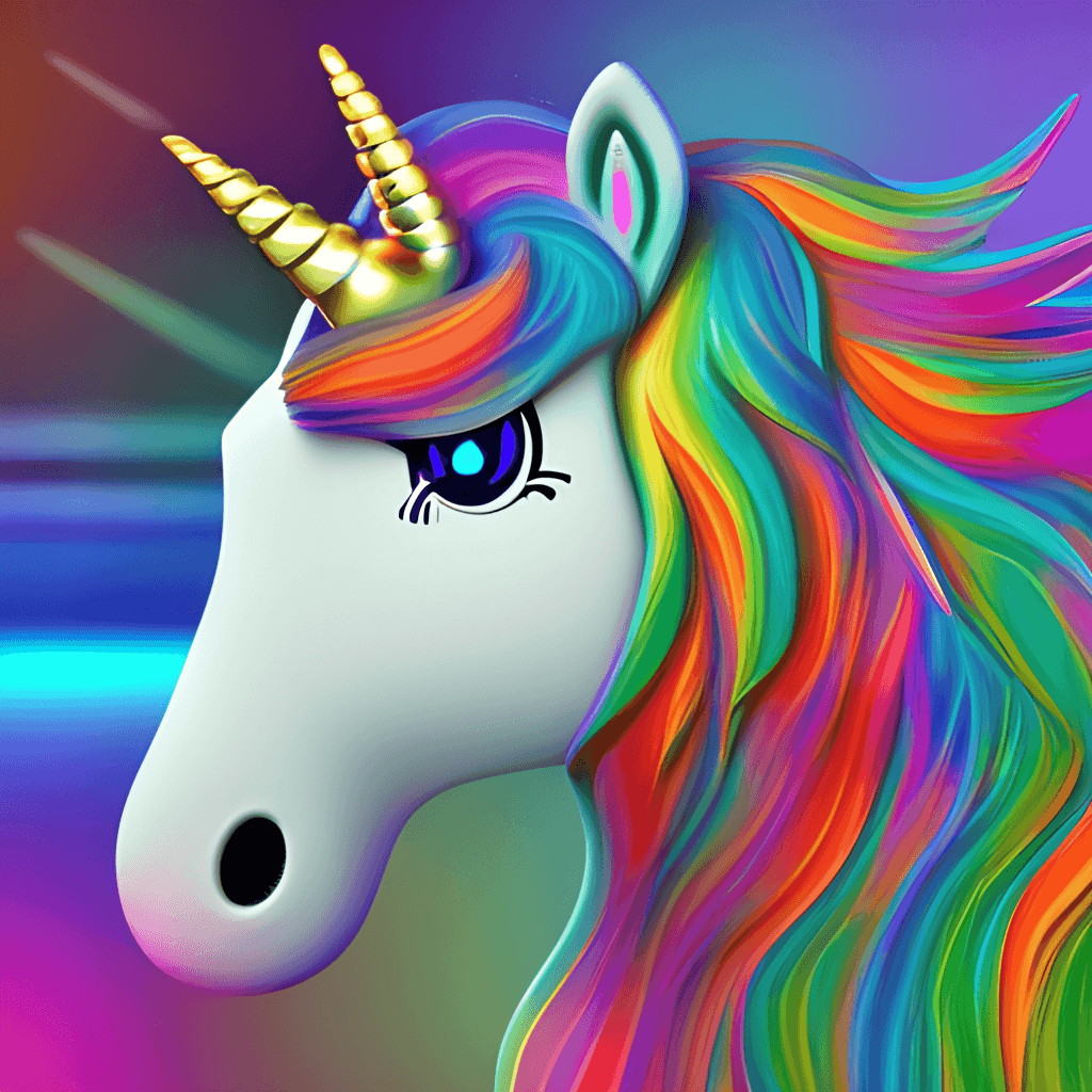 1024x1024 Unicorn Love Realistic Hyperdetailed