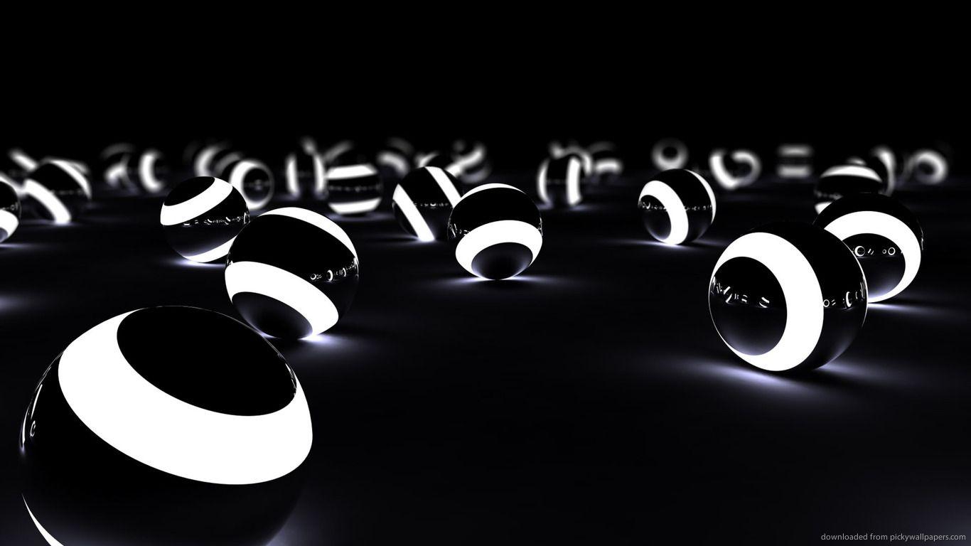 1366x768 Download Box Of D Glowing Pokeballs Wallpaper 1366x768