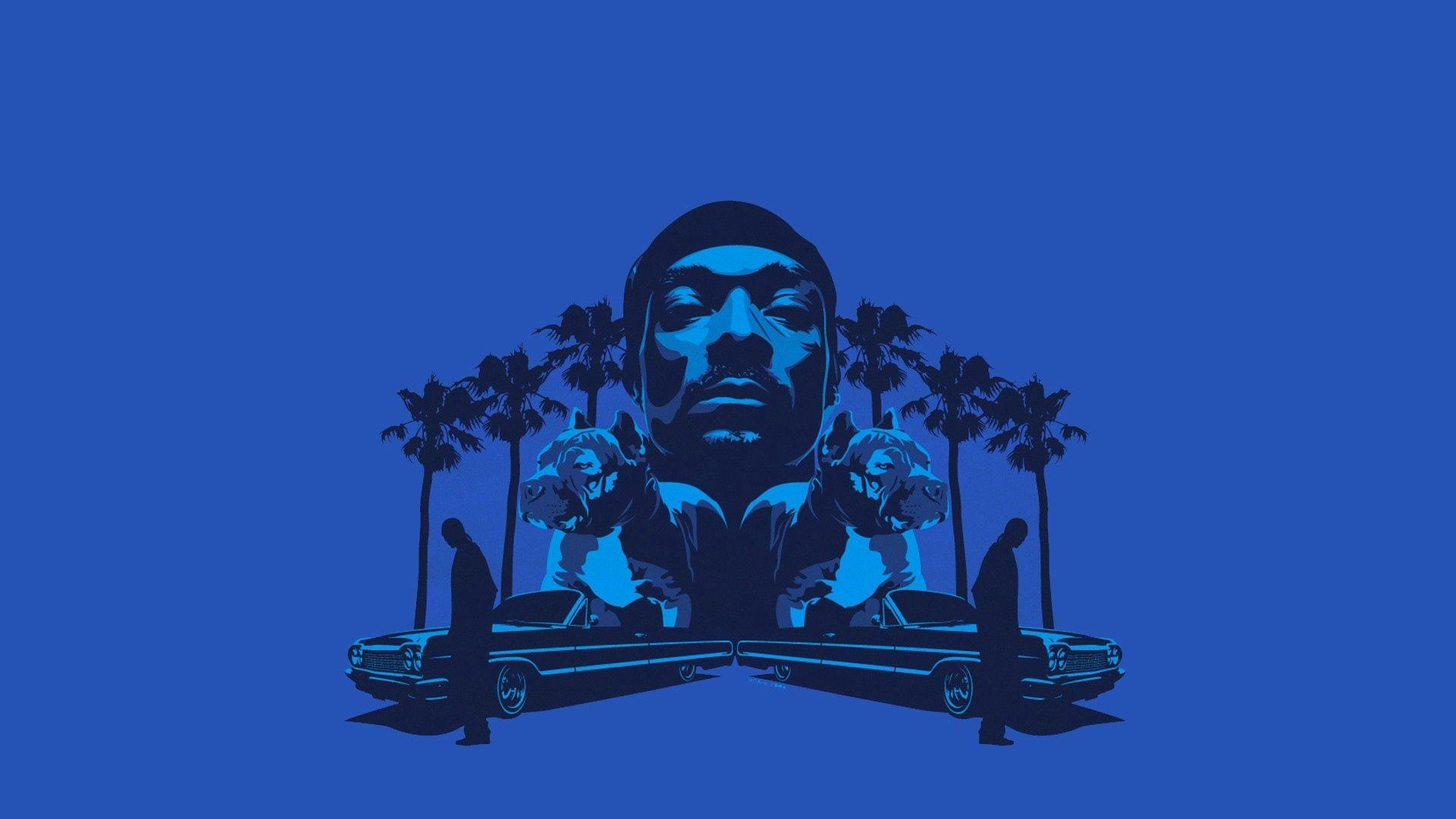 1920x1080 Download wallpaper 1920x1080 snoop dogg, dogs, trees, cars
