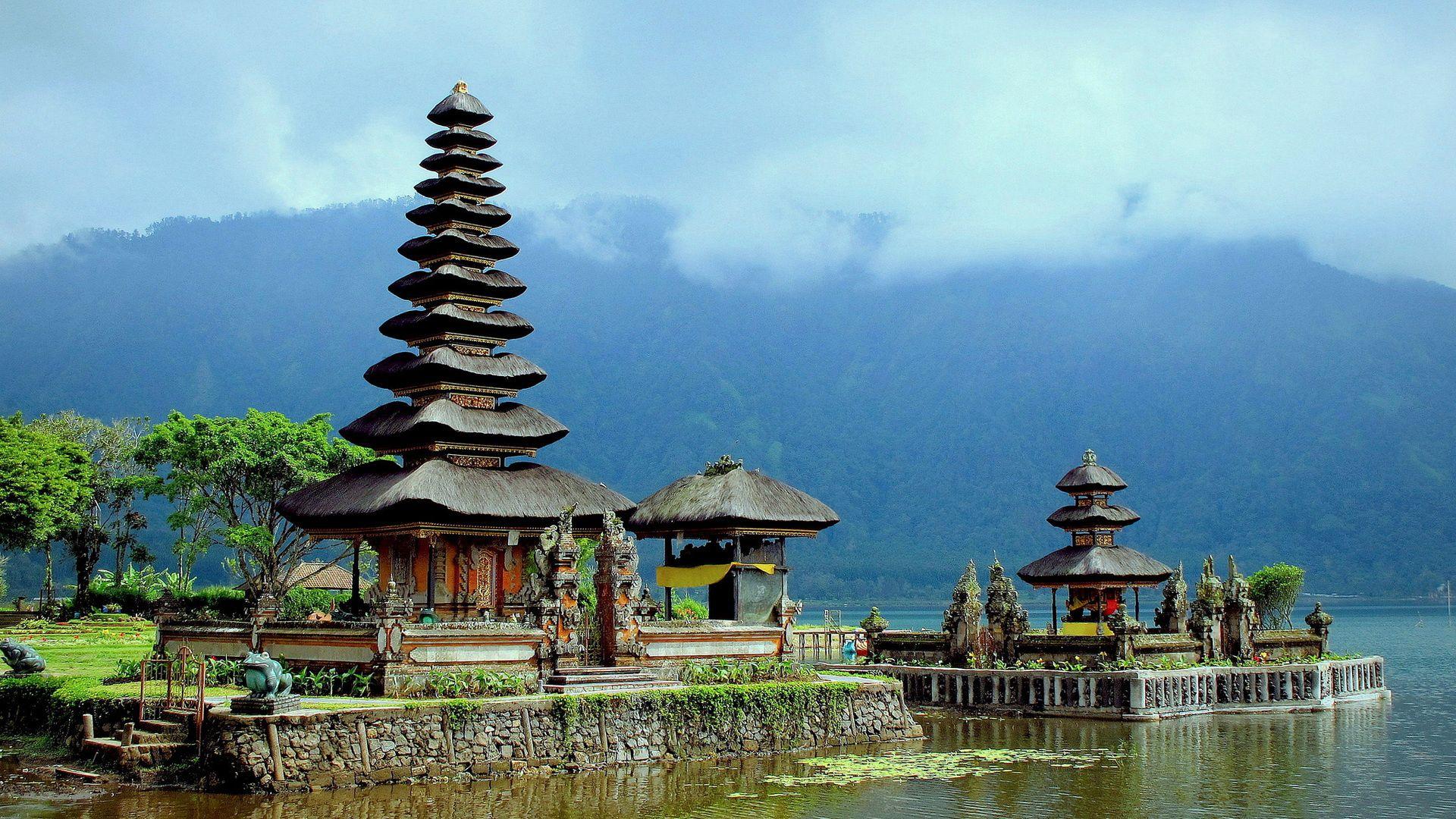 1920x1080 lake bratan, bali, indonesia, bali, pura ulun danu
