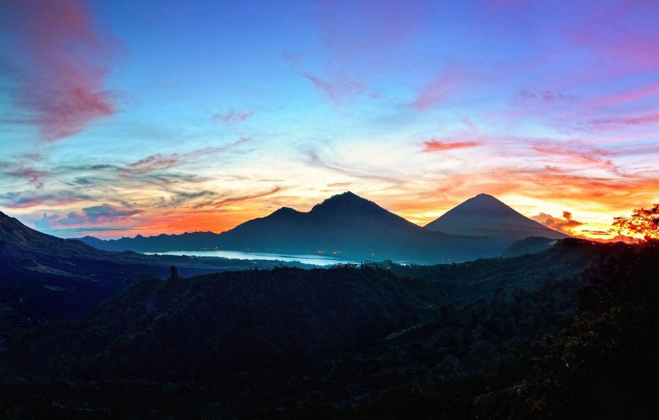 1332x850 Wallpaper sky, landscape, nature, sunset, mountains, clouds