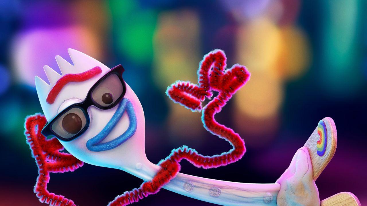 1280x720 Wallpaper Toy Story Forky, Animation, Movies