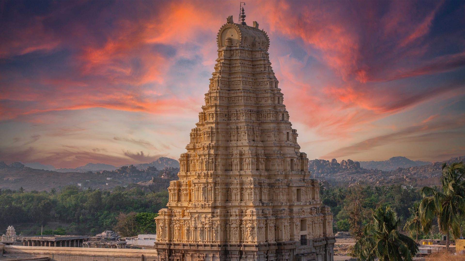 1920x1080 Virupaksha temple, Hampi, Karnataka