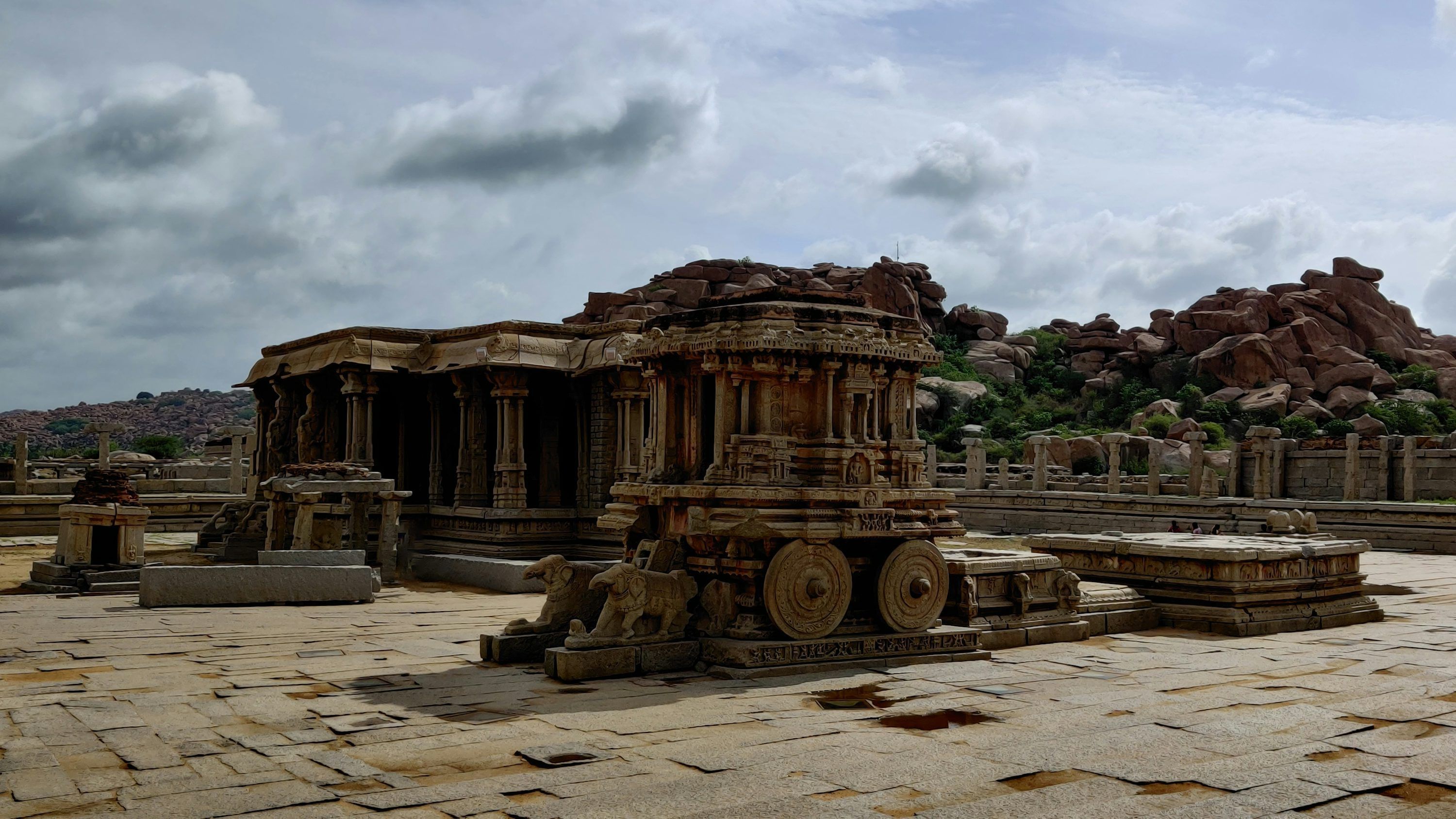 3000x1687 Hampi Temple Picture. Download Free