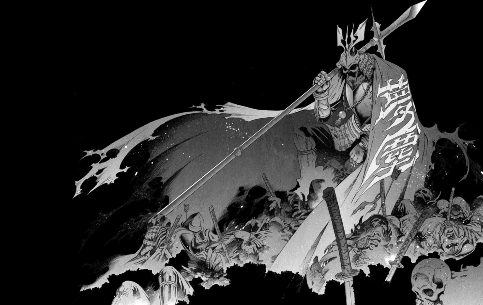 Download Dark Samurai With Two Blazing Swords Wallpaper  Wallpaperscom