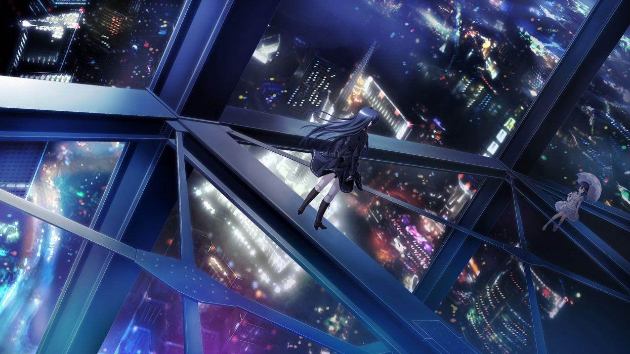 1245x700 Anime home night lights Art .
