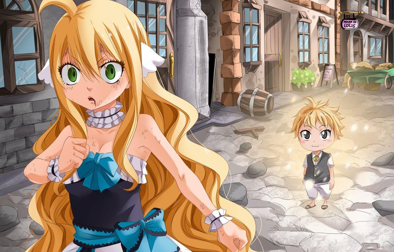 1332x850 Wallpaper girl, the city, boy, Fairy Tail, Fairy tail image