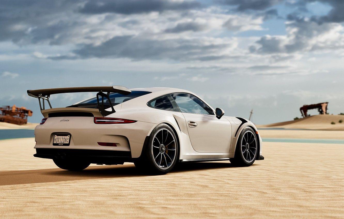 1332x850 Wallpaper sand, white, sports car, Porsche 911 GT3 RS image
