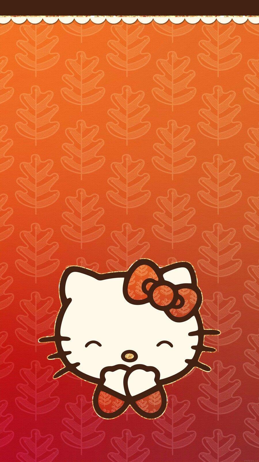 Hello kitty themes flower HD phone wallpaper  Peakpx