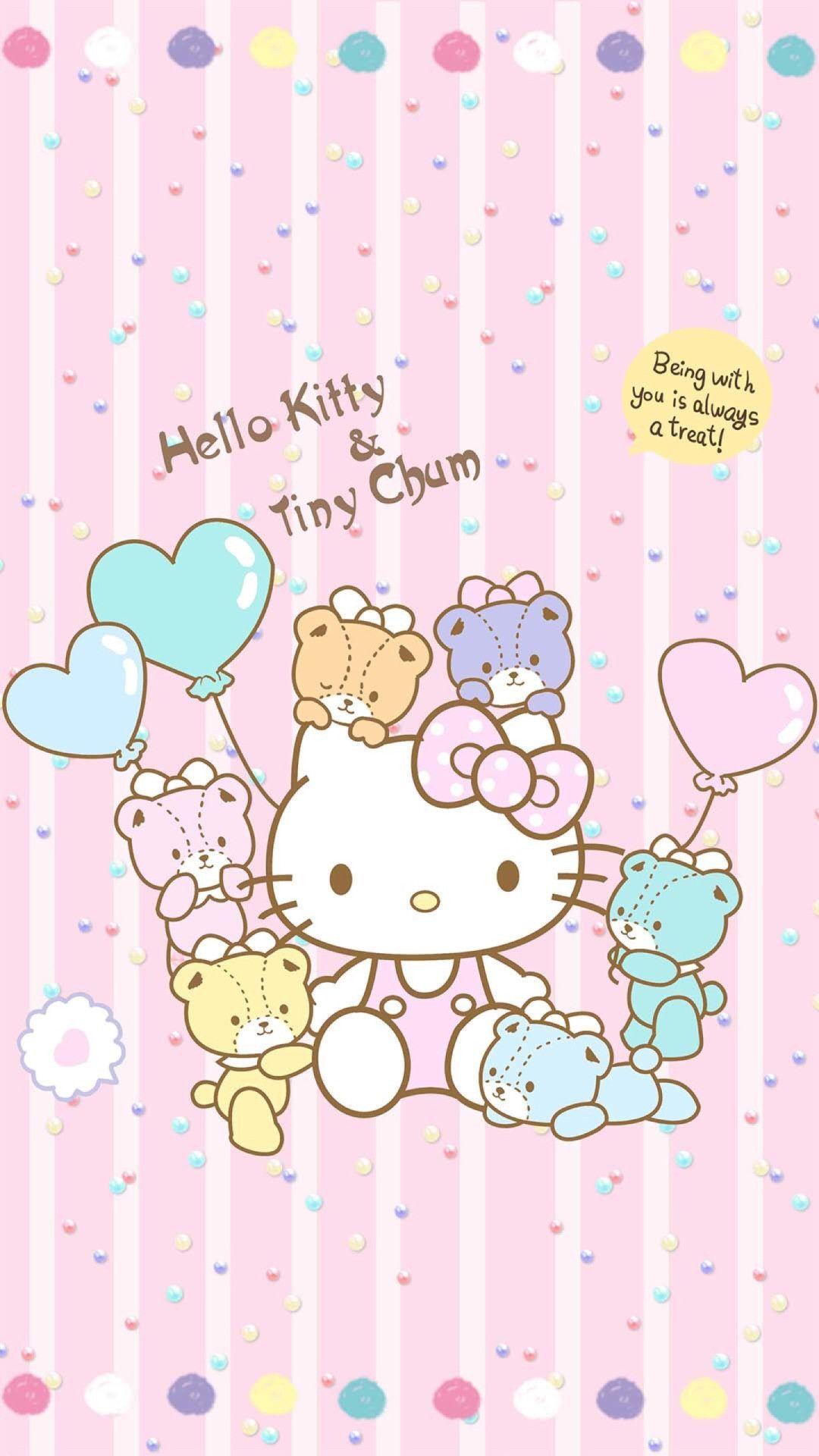 1080x1920 Hello Kitty Fall Wallpaper
