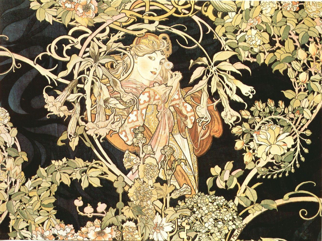 1330x995 Art Nouveau Wallpaper 1080p For Desktop Wallpaper 1330 x 995