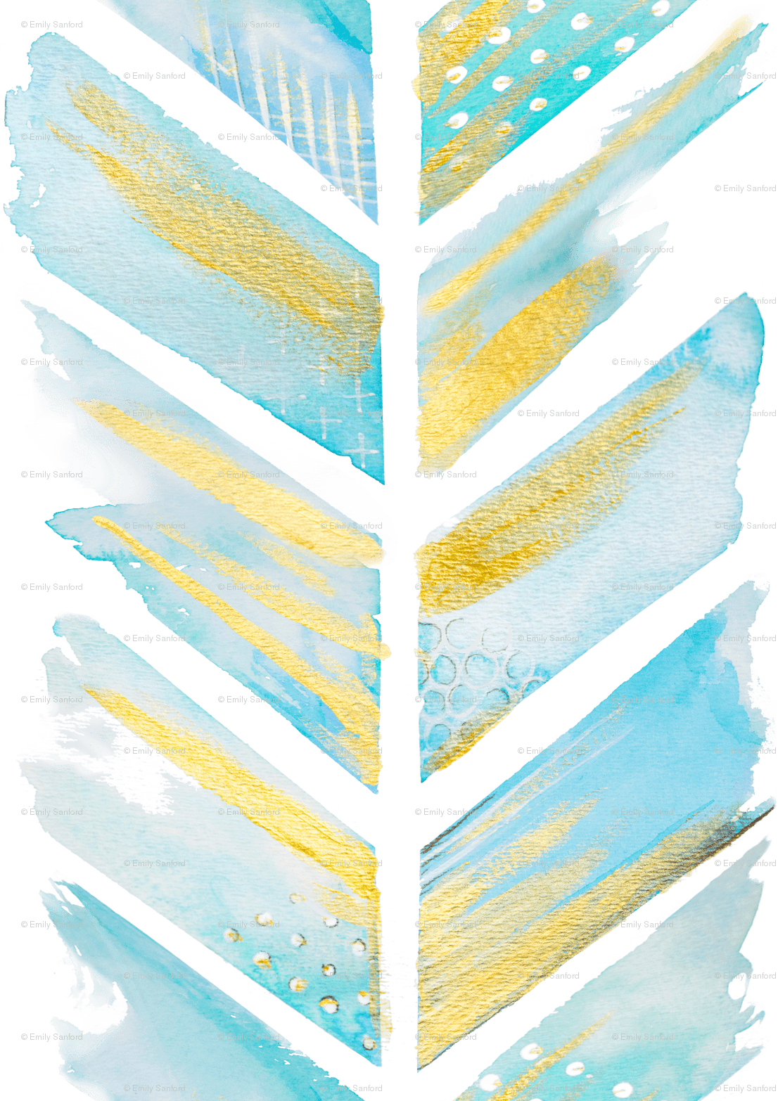 1106x1566 Watercolor Feather Chevron LARGE wallpaper