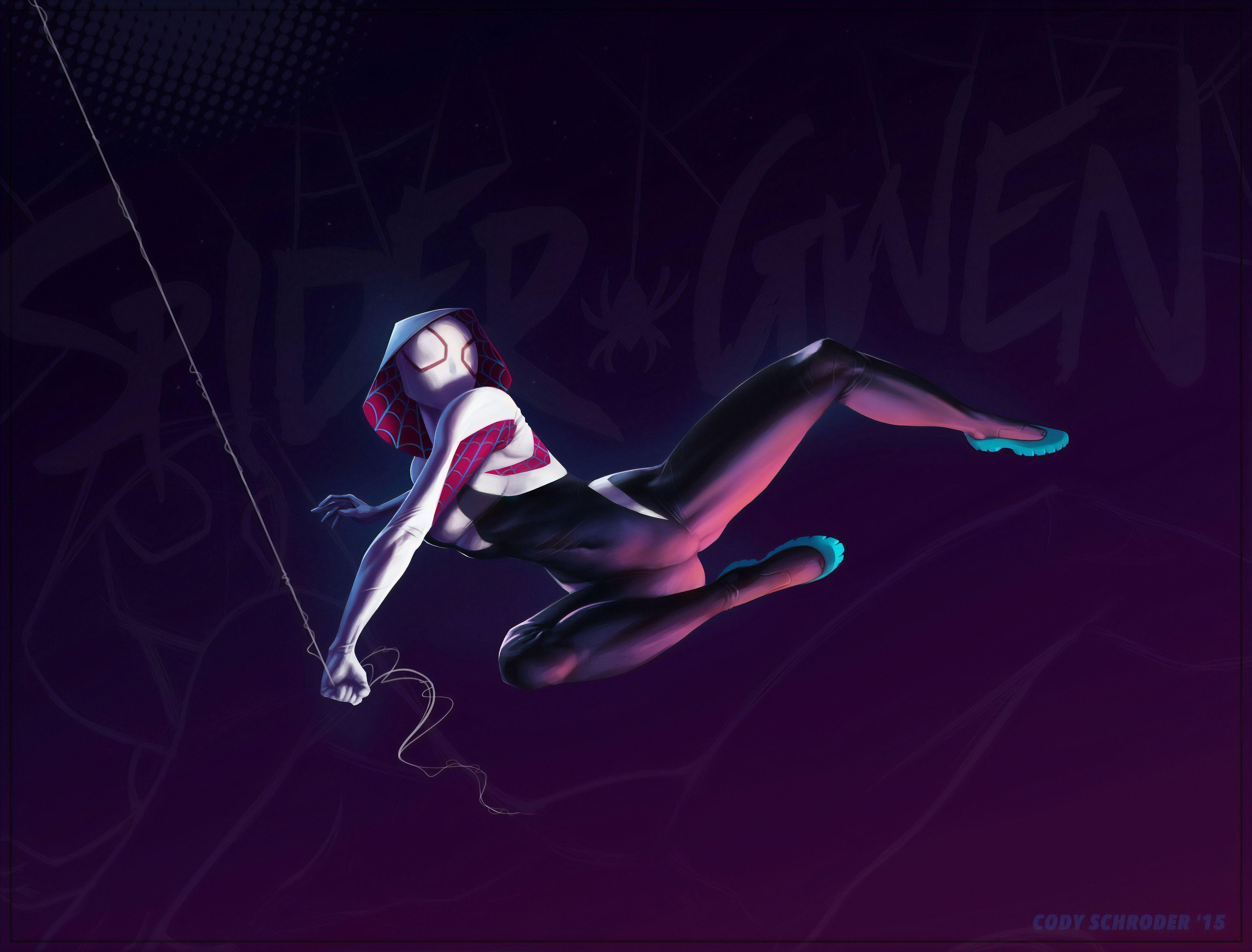 3840x2920 Spider Gwen Stacy In Spider Man: Into The Spider Verse