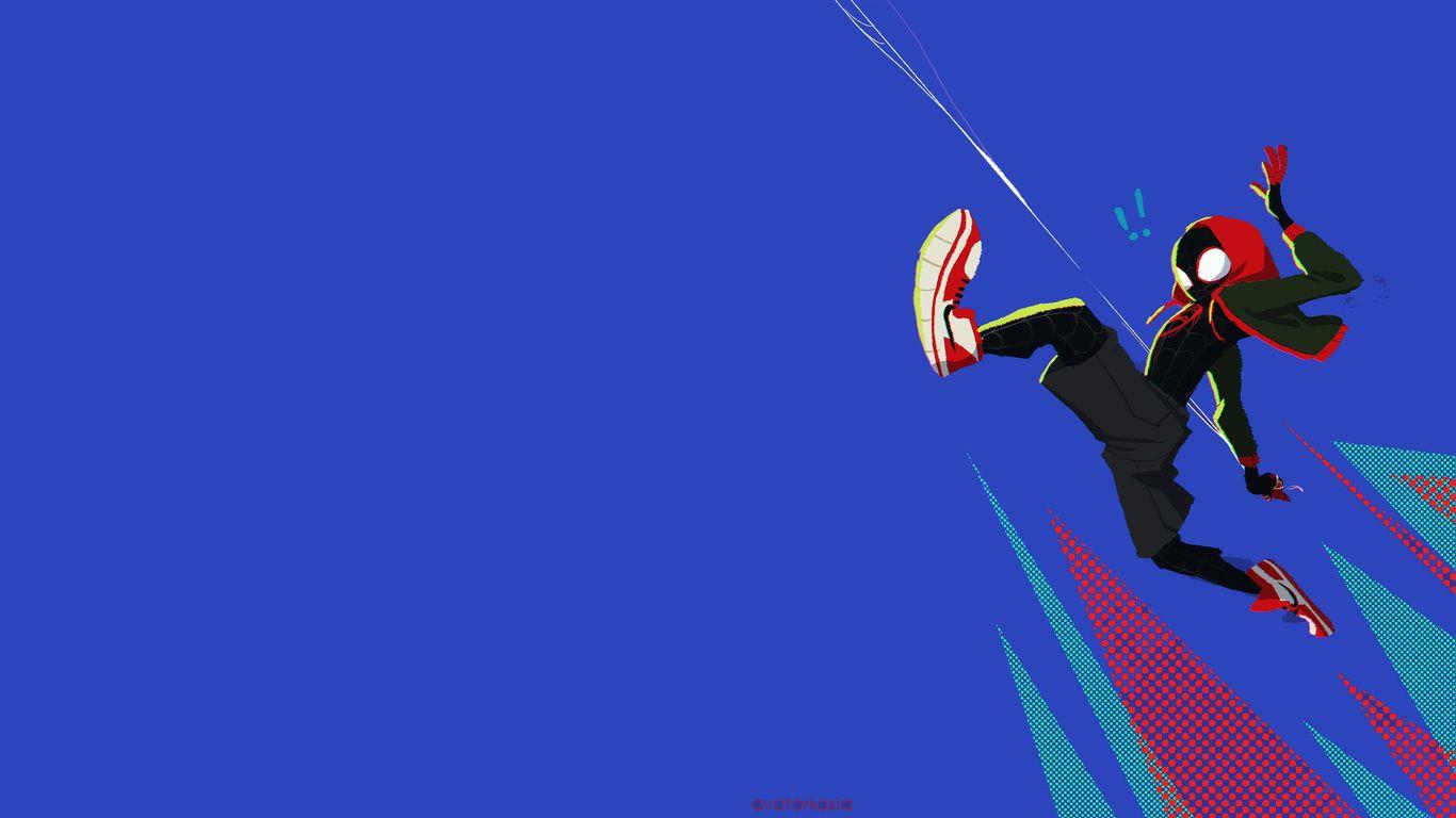 1366x768 Spiderman Into The Spider Verse Wallpaper