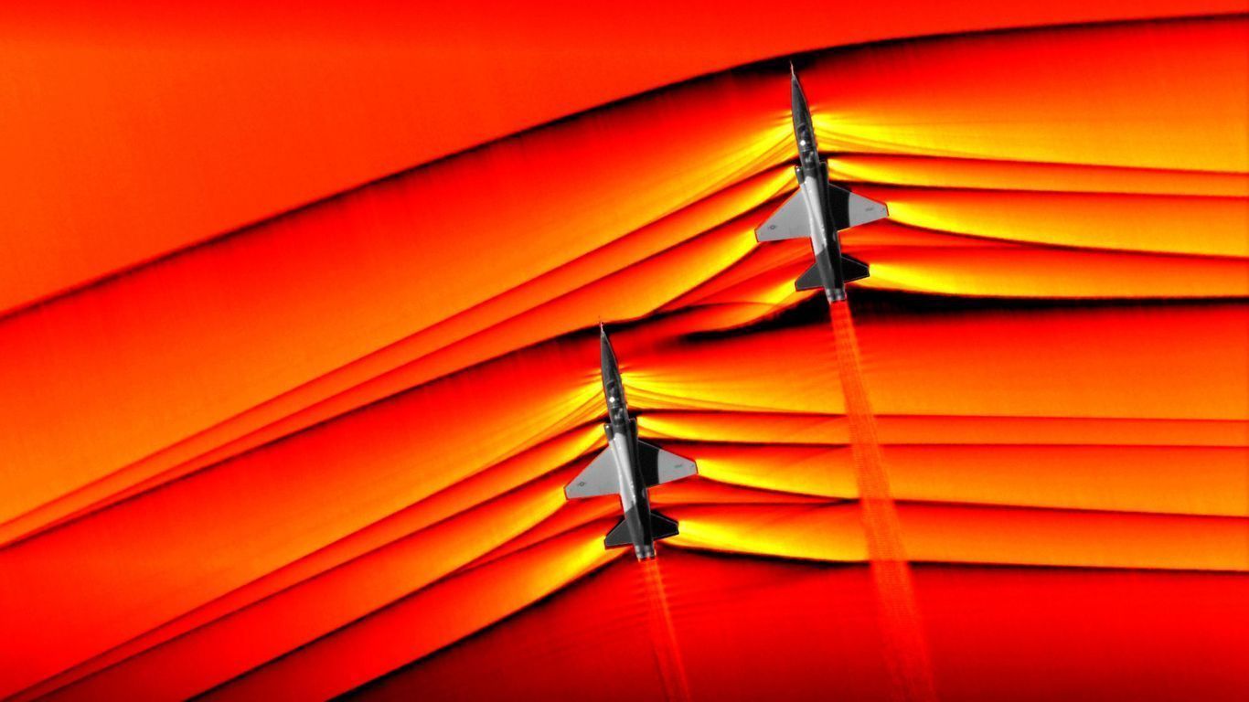 1366x768 NASA cameras capture the sound barrier