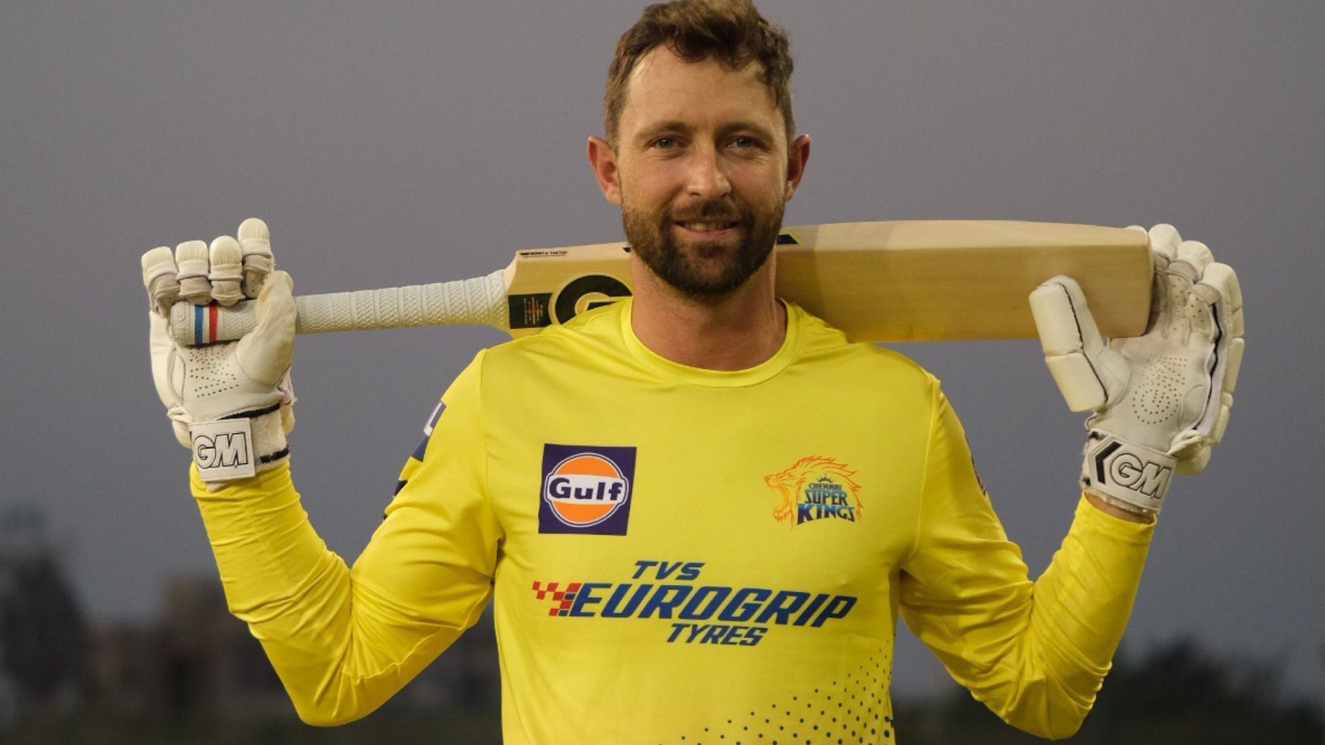 1920x1080 Devon Conway With Cricket Bat Is