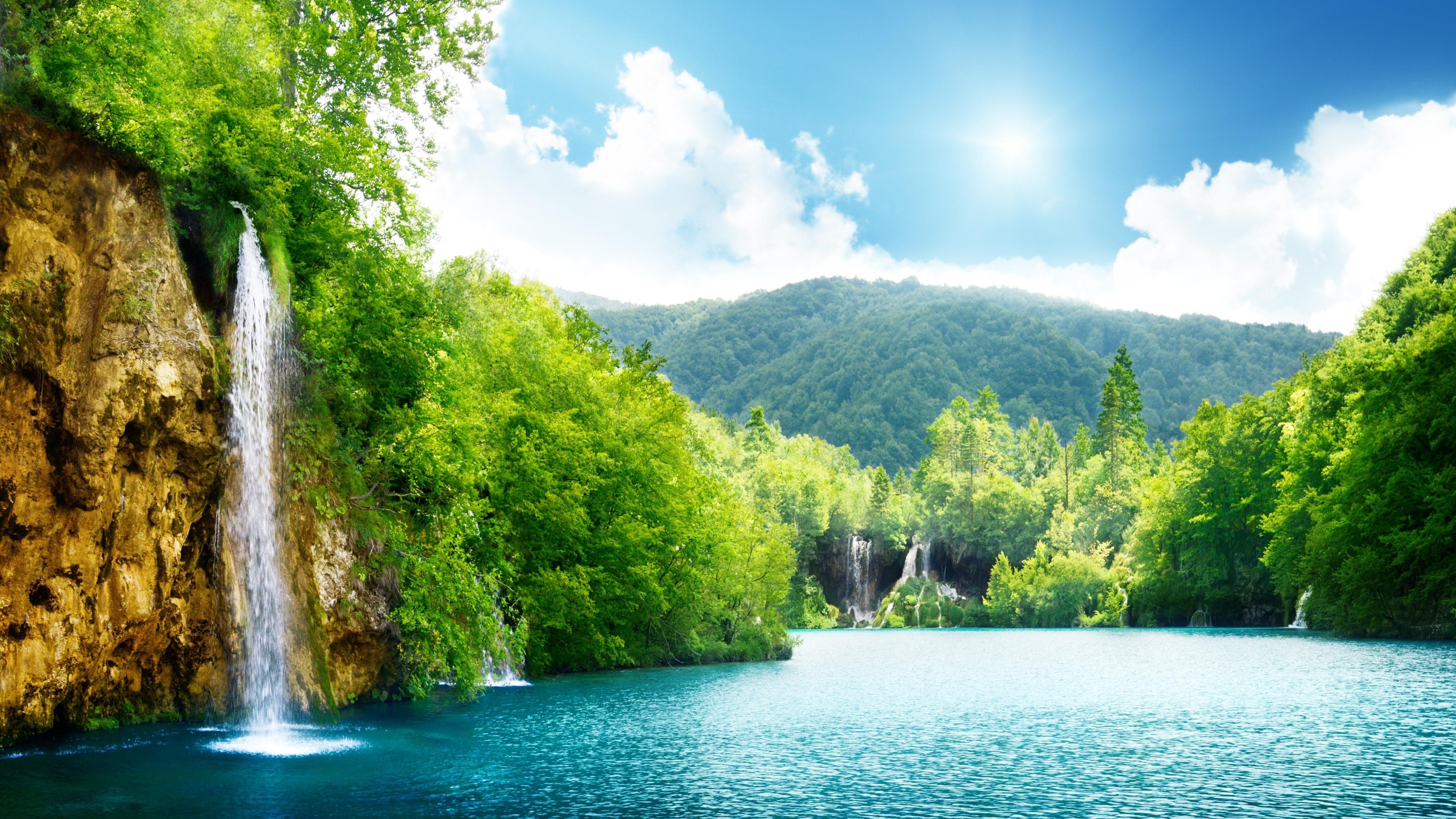 3840x2160 Waterfall Wallpaper HD Group , Download for free