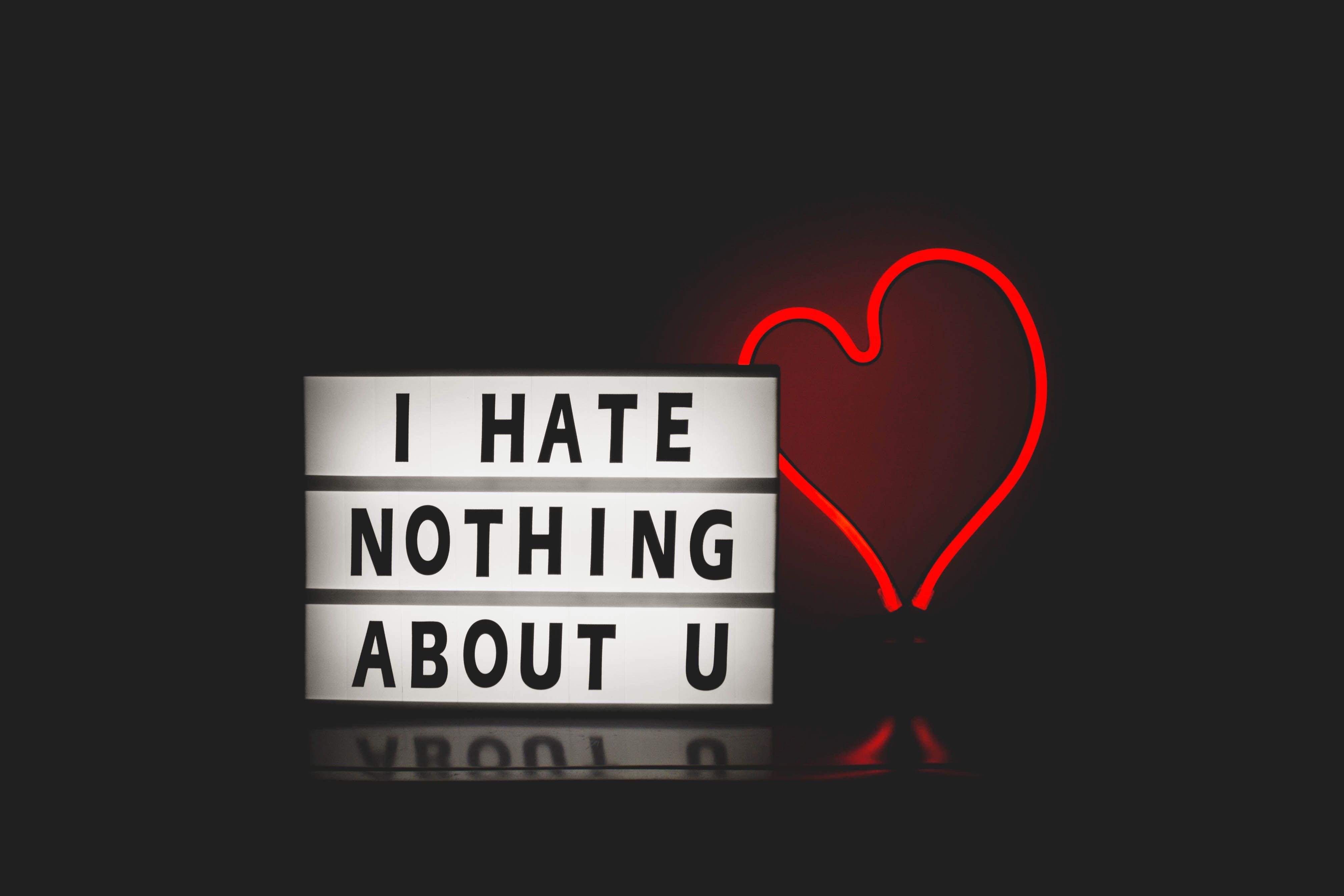 Hd Wallpaper Hate Love For Mobile
