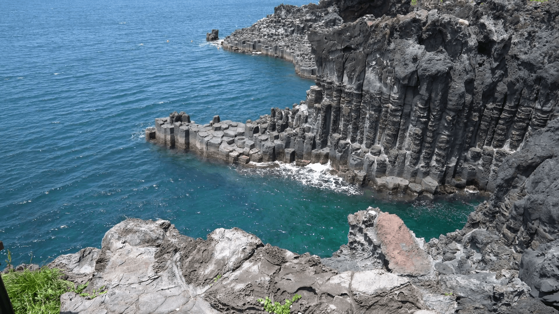 1920x1080 Jeju Island Jusangjeolli Waves photo Free