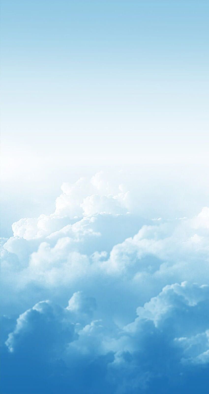 850x1599 Blue Aesthetic Cloud HD phone wallpaper