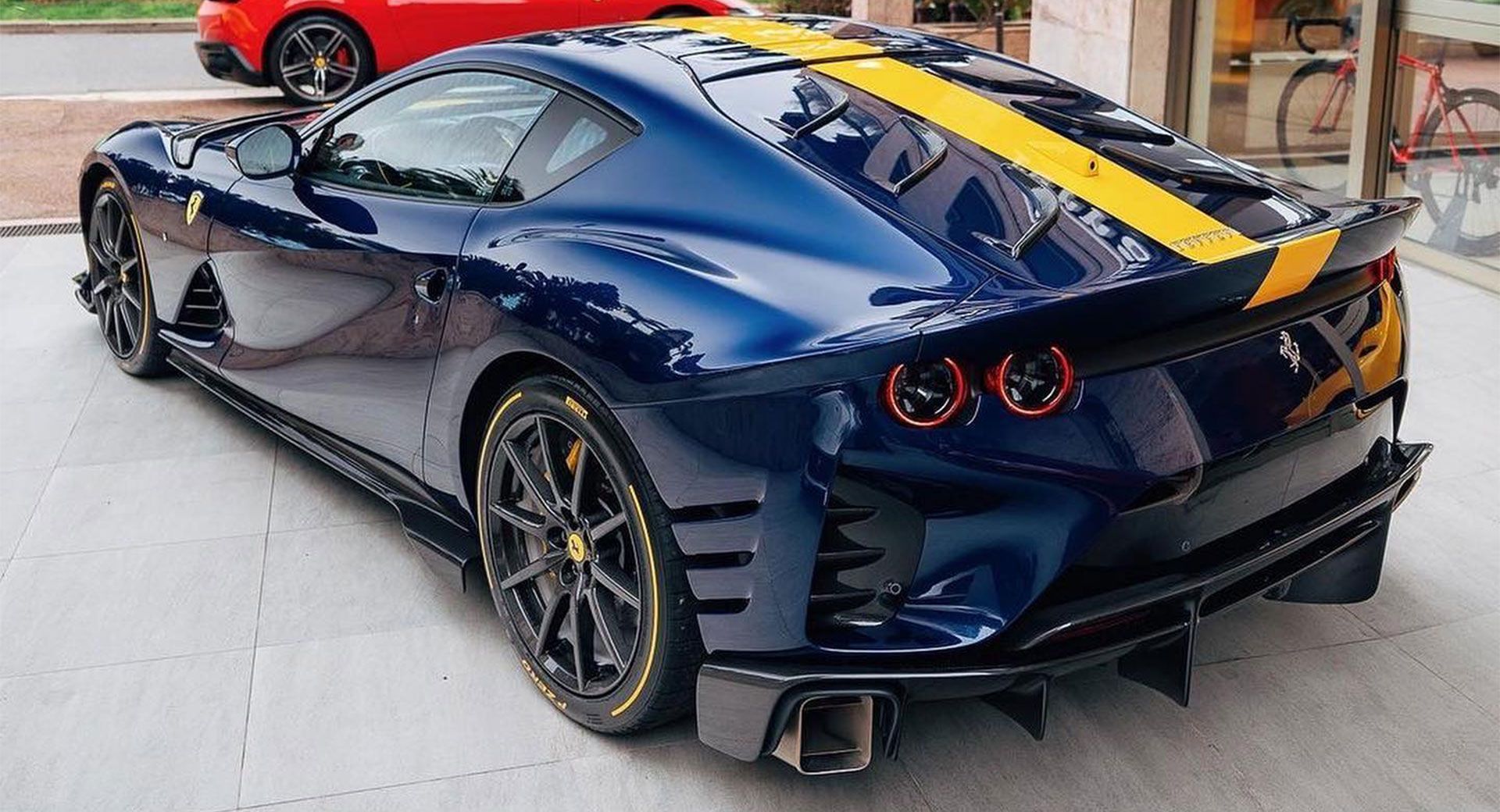 1920x1040 Ferrari 812 Competizione In Blue Proves