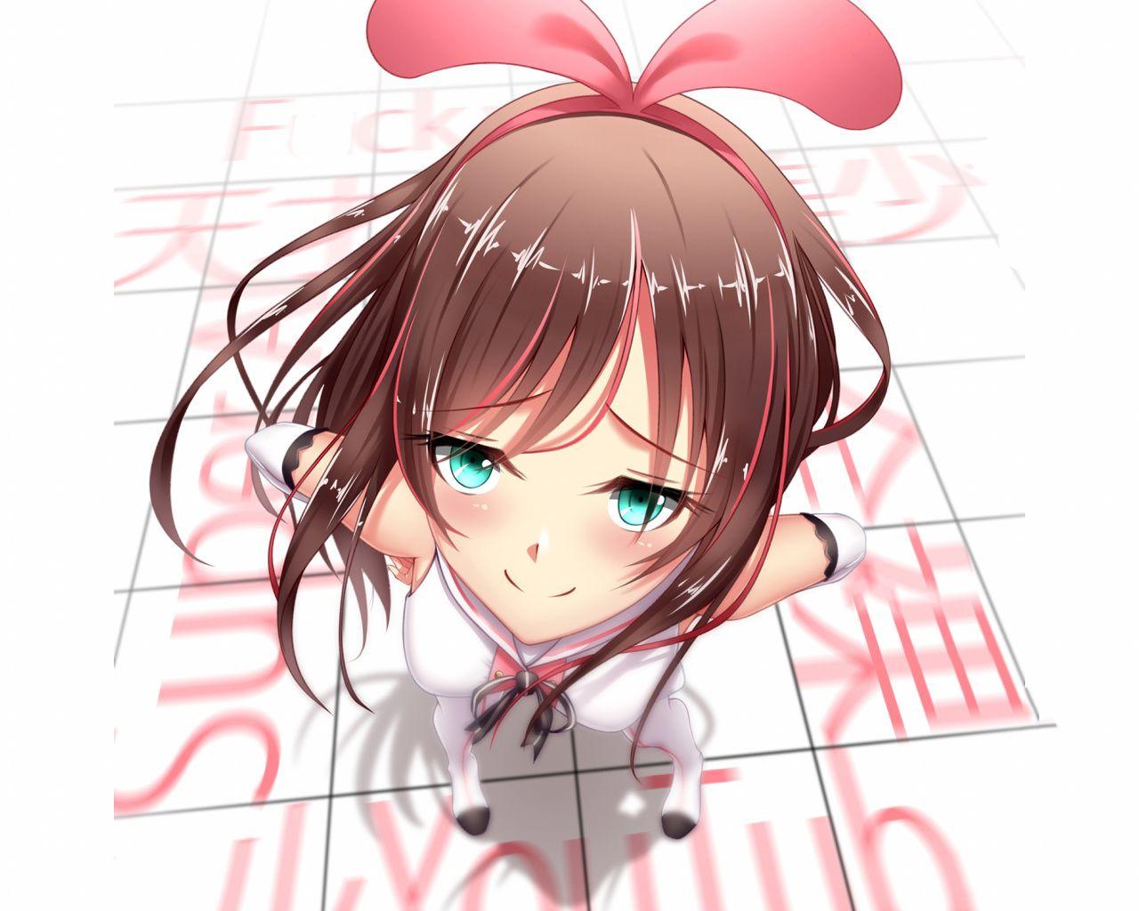 1280x1024 Download 1280x1024 wallpaper cute, kizuna ai, cute, green