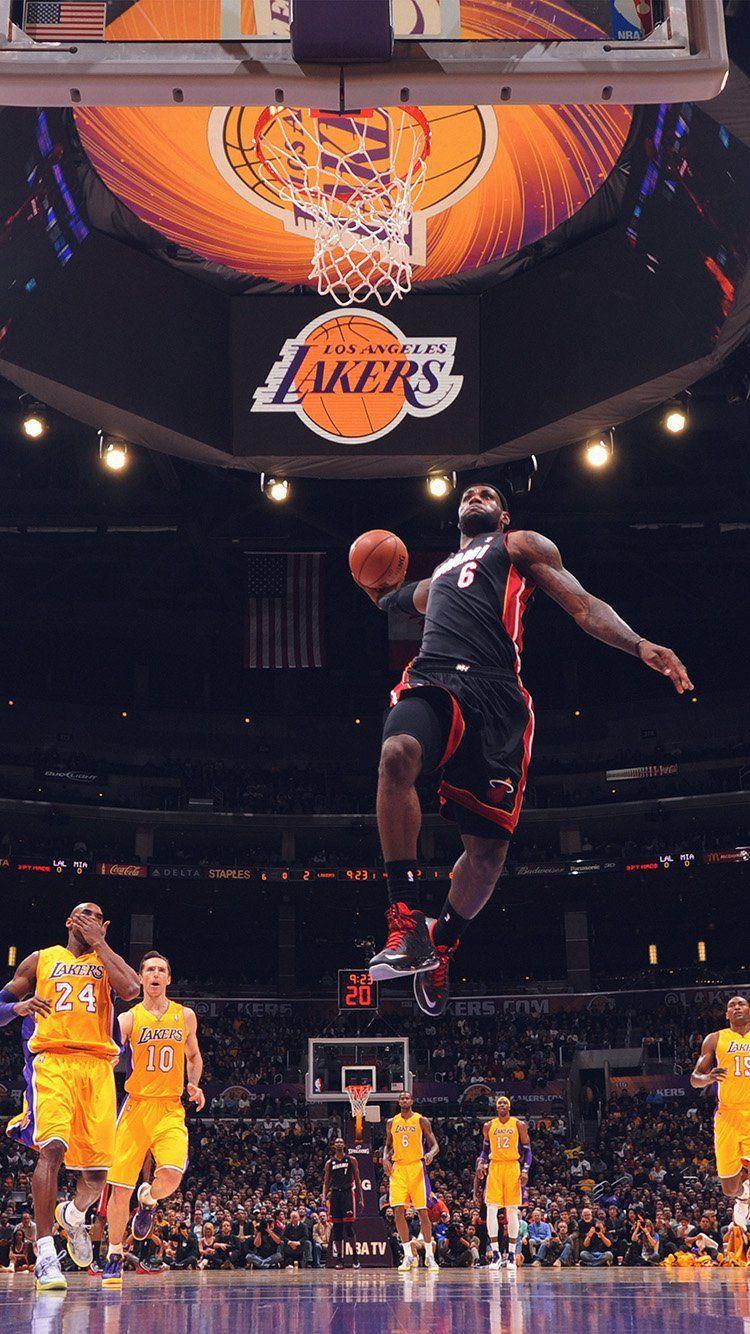 Lebron James Dunk Wallpaper  Download to your mobile from PHONEKY