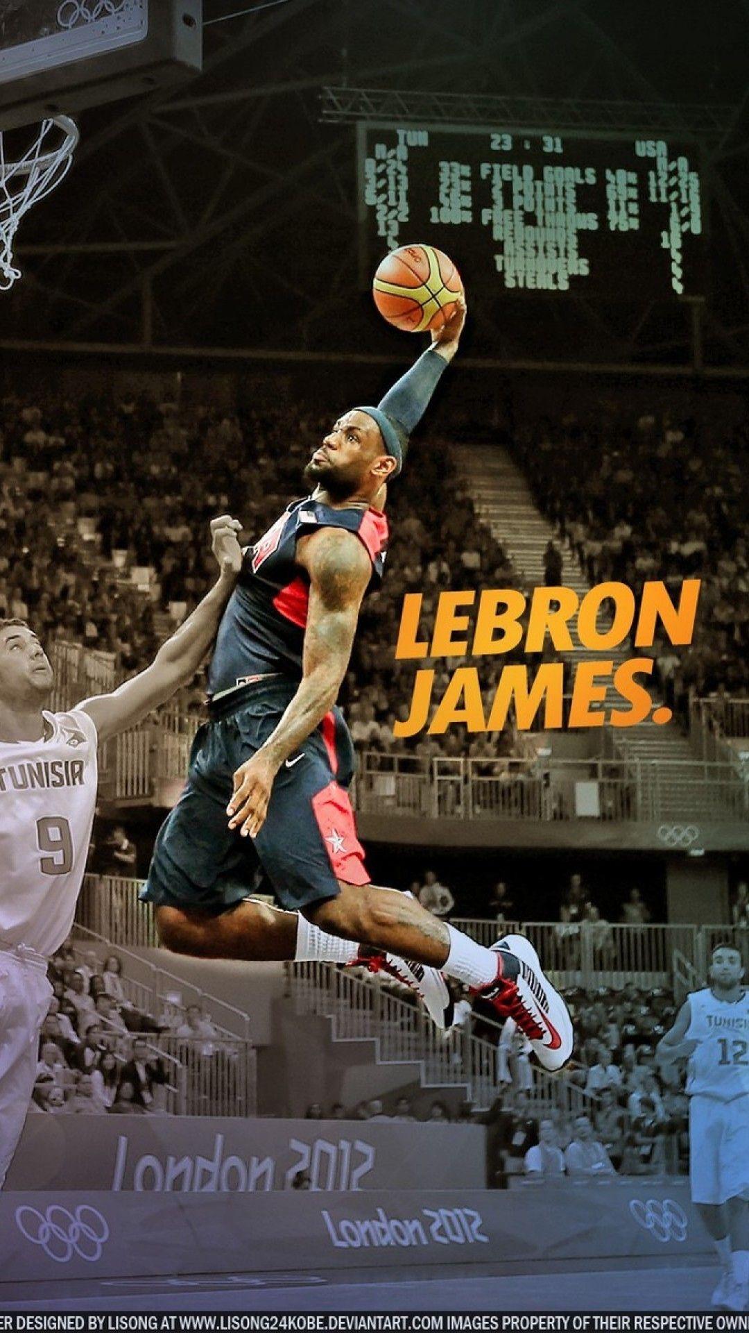 Download Lebron James in his Cavs Jersey Slam Dunking Wallpaper  Wallpapers com
