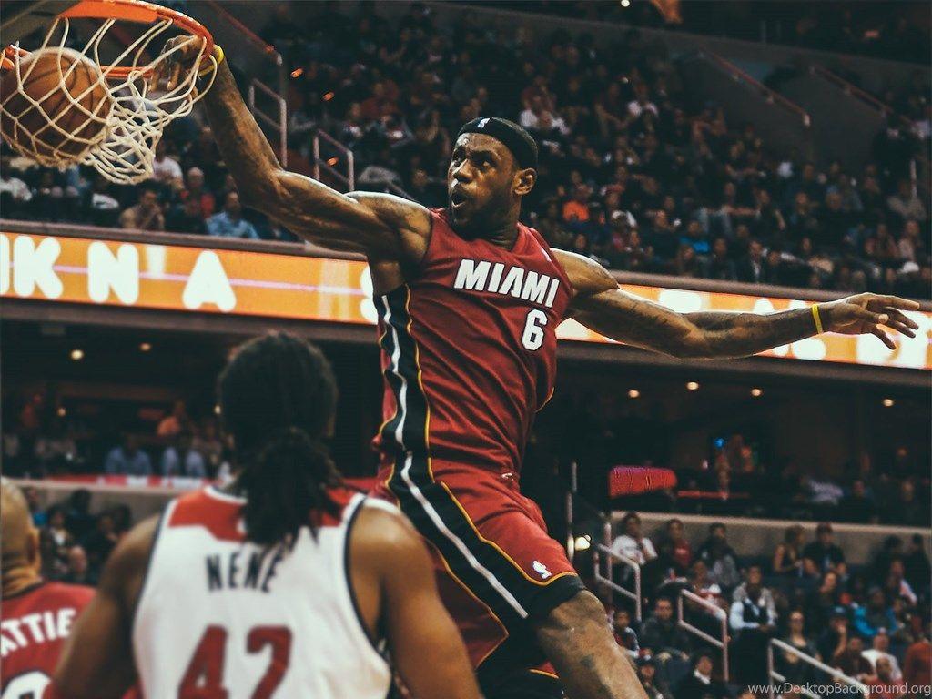 1024x768 Download Lebron James Dunk Wallpaper Free Desktop Background