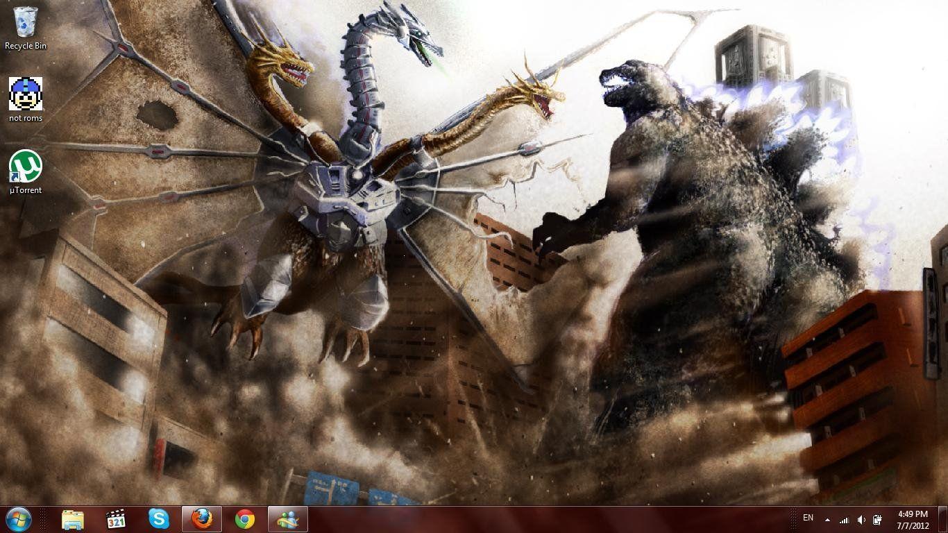1366x768 King Ghidorah Wallpaper 14.06.2018 4K Ultra HD