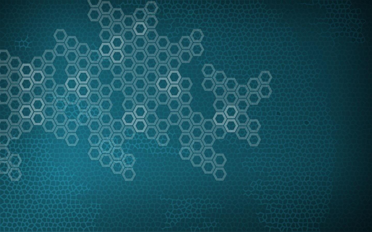 1440x900 Blue and white molecule structure digital wallpaper, pattern