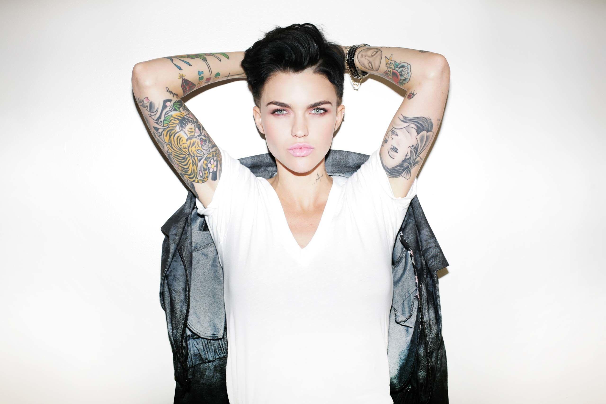 2560x1707 Ruby Rose Actress Tattoo Wallpaper