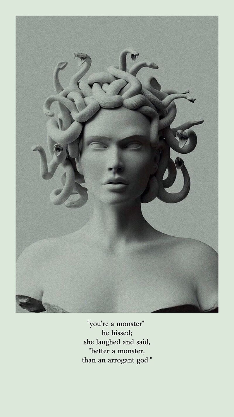 800x1422 Medusa :). Greek mythology art, Aesthetic art, Mythology art, Greek God Aesthetic, HD phone wallpaper