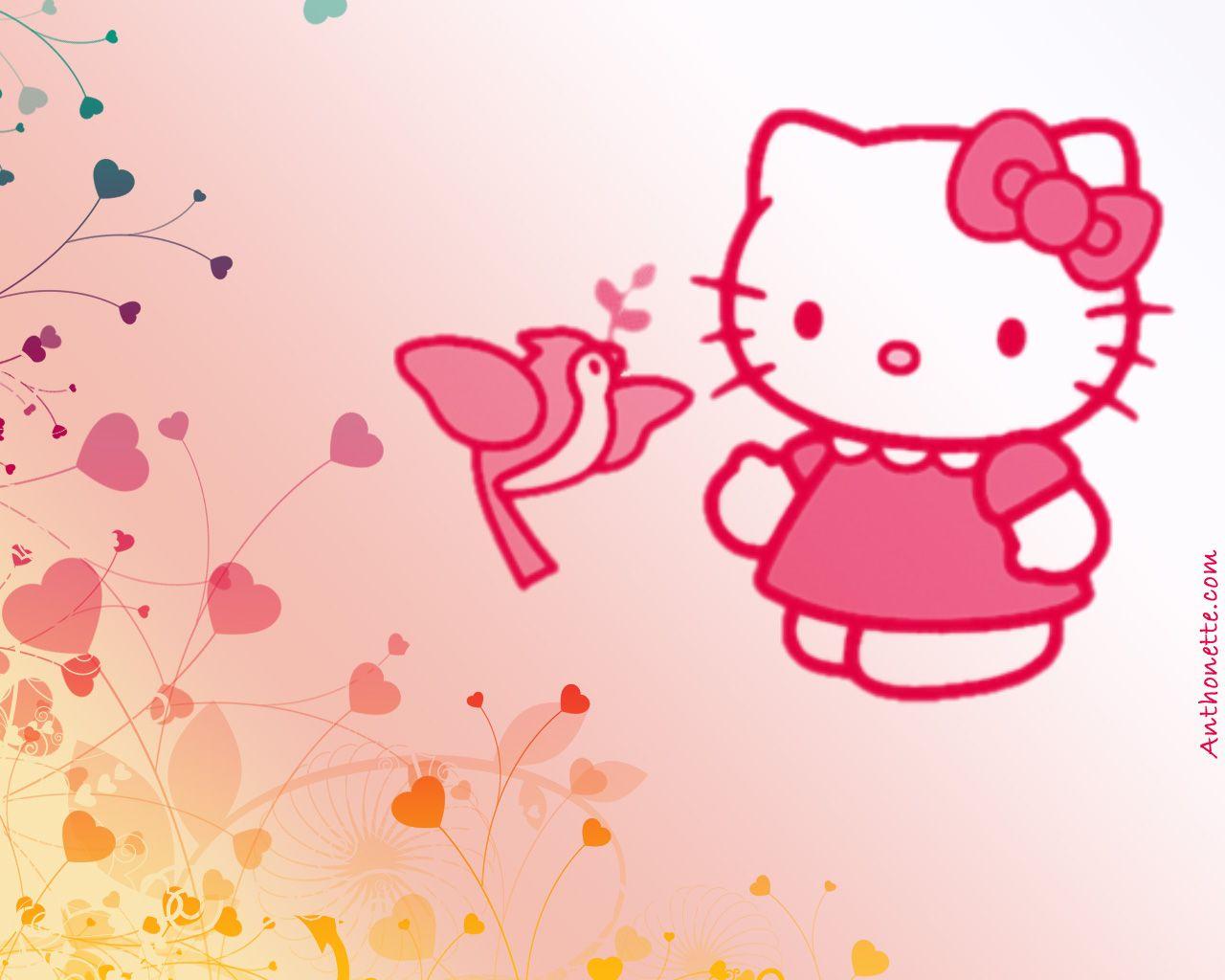 Hình nền Hello Kitty 1280x1024: Bộ sưu tập hình nền Hello Kitty màu hồng