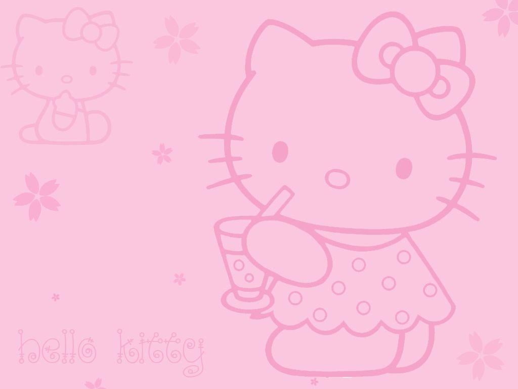 Pink Background Hello Kitty gambar ke 12