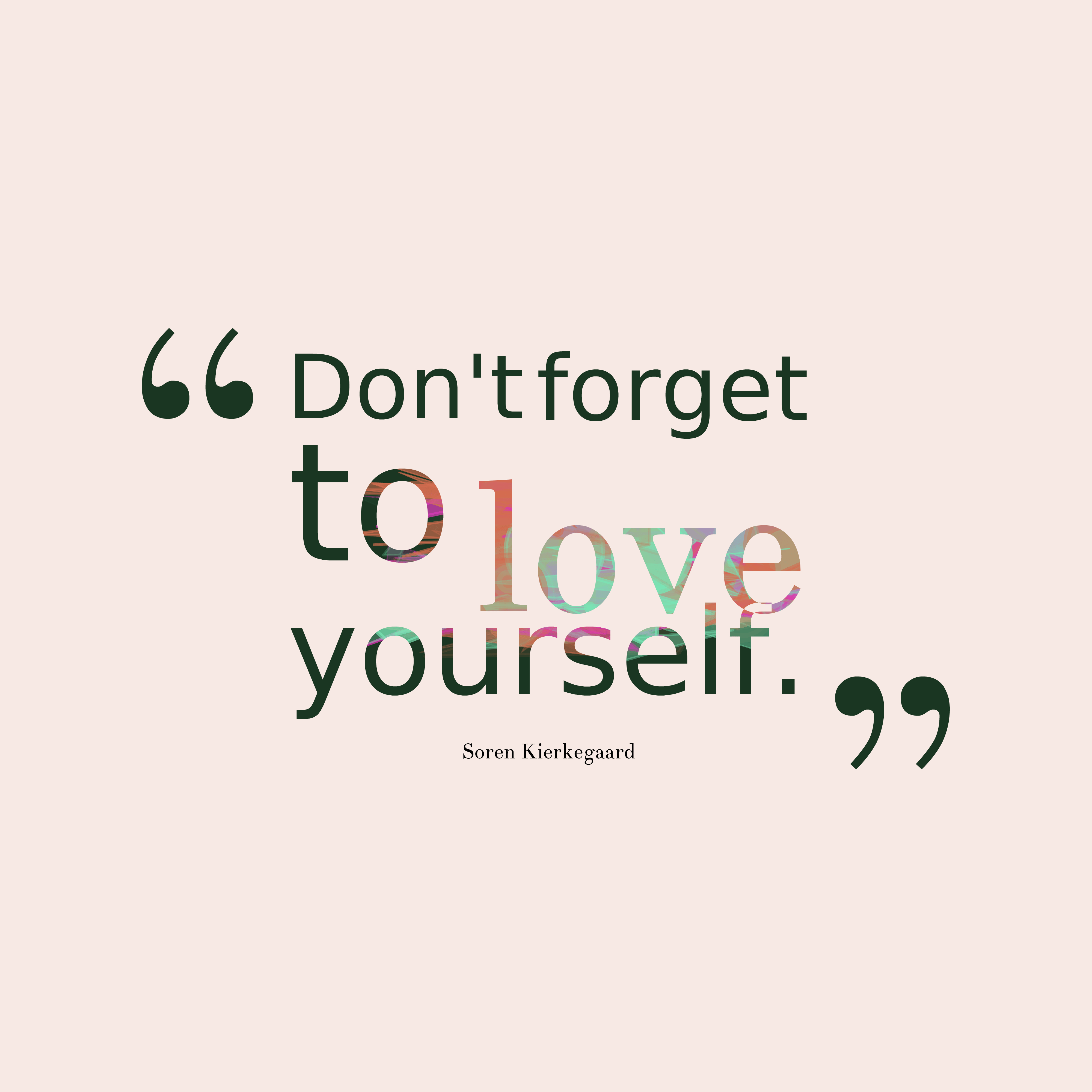 4000x4000 Love Yourself Wallpaper