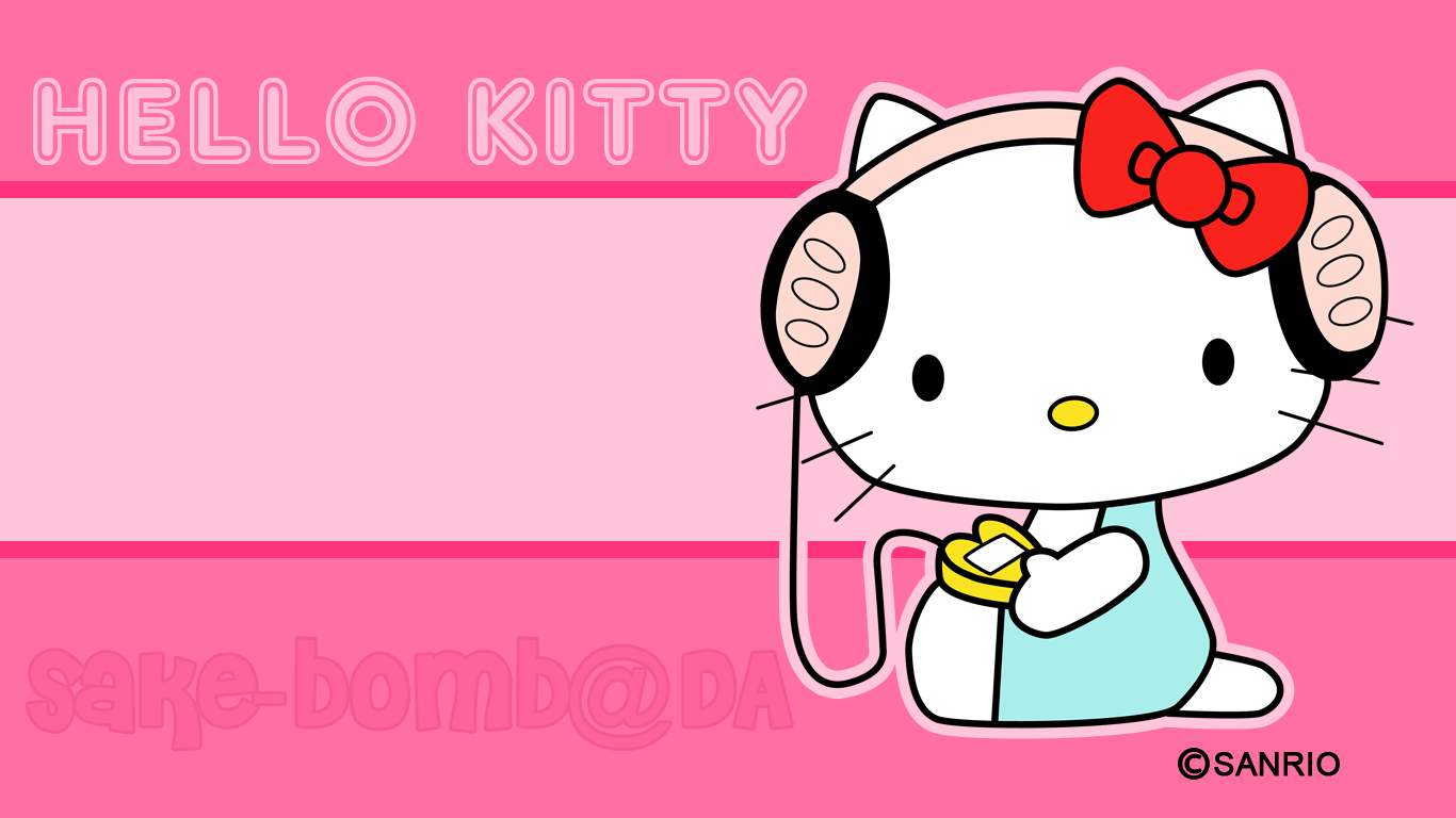 Hình nền Hello Kitty miễn phí 1366x768