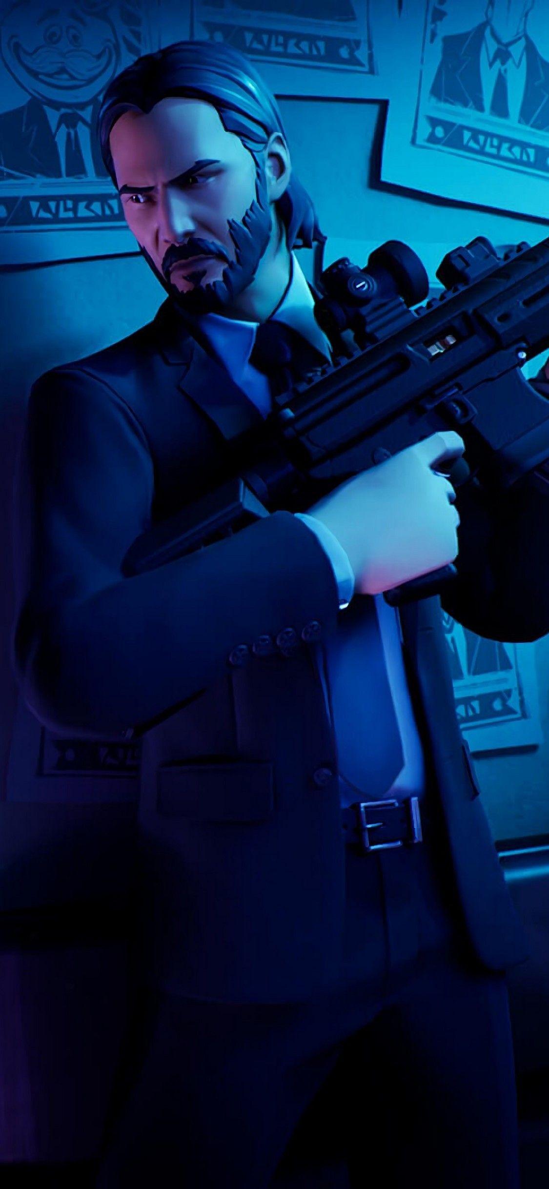 1125x2436 John Wick In Fortnite iPhone XS, iPhone iPhone X