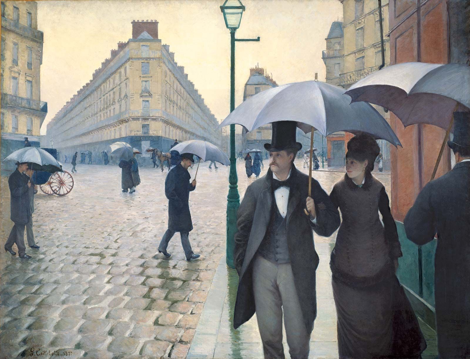 1600x1222 Paris Street; Rainy Day. History