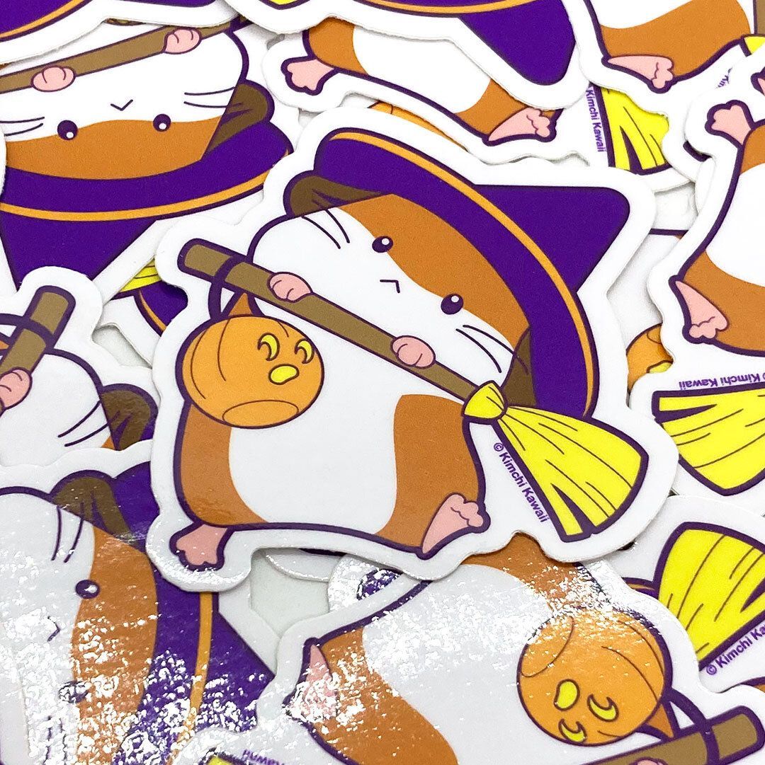 1080x1081 Witch Hamster Cute Halloween Vinyl