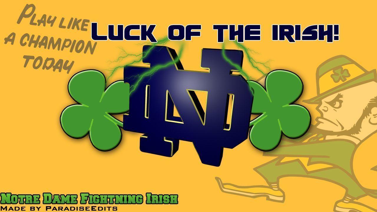 1280x720 Notre Dame Logo Wallpaper