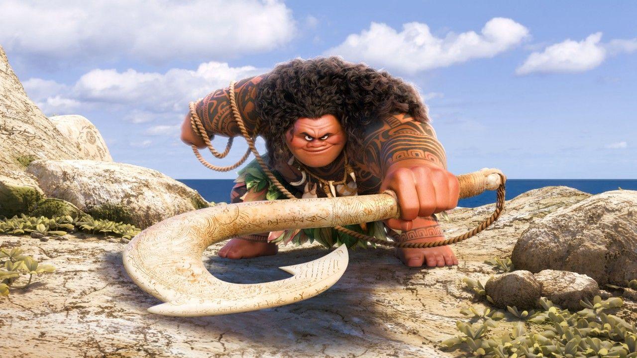 1280x720 Wallpaper Demigod Maui, Moana, Animation, 4K, Movies