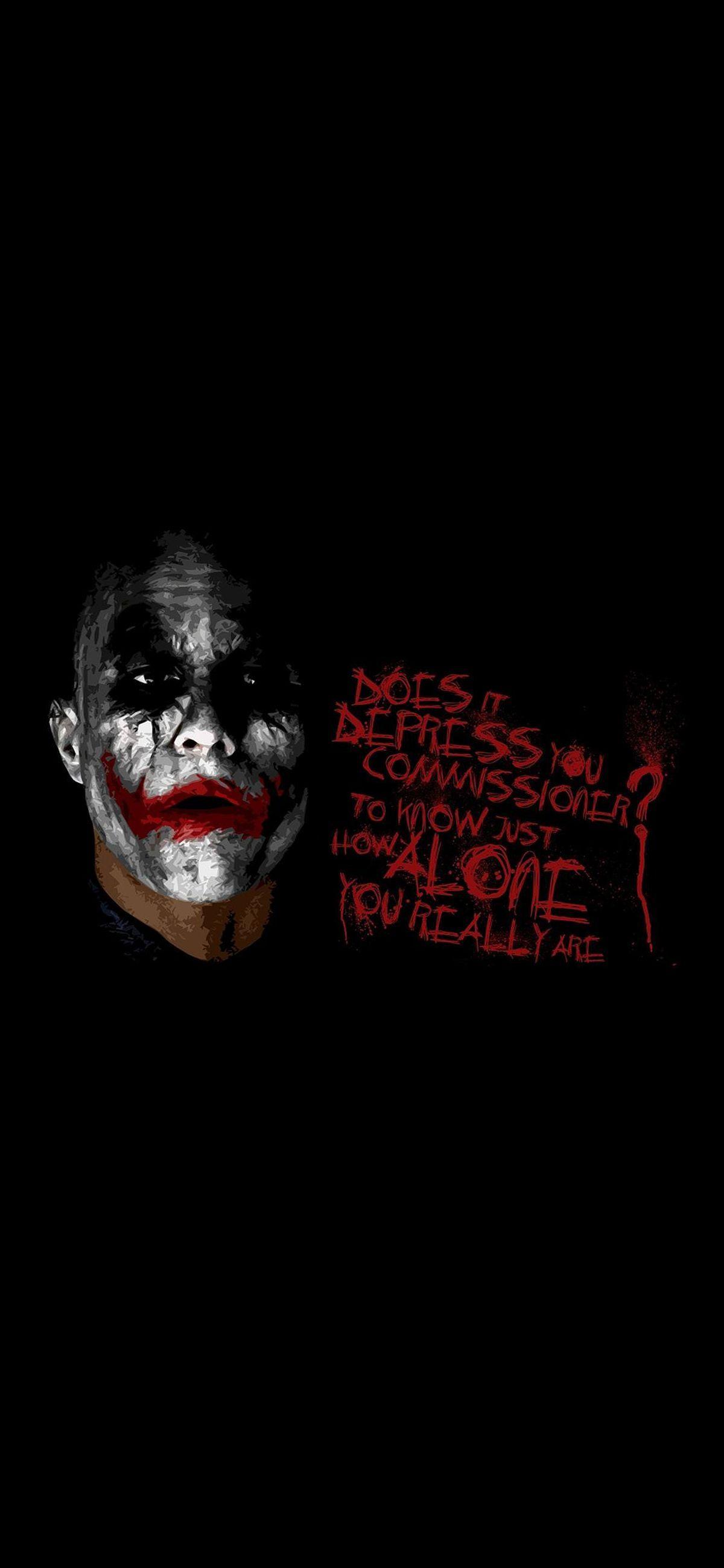 1200x2598 Lock Screen Joker Wallpaper iPhone 11 Pro Max